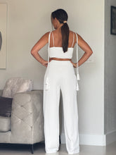 Load image into Gallery viewer, &quot;Cayena&quot; Solid High Waisted Pants And Crop Top Set
