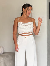 Load image into Gallery viewer, &quot;Cayena&quot; Solid High Waisted Pants And Crop Top Set
