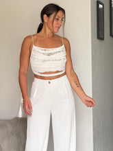 Load image into Gallery viewer, &quot;Cayena&quot; Solid High Waisted Pants And Crop Top Set

