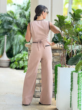 Load image into Gallery viewer, &quot;Mora&quot; Woven Vest And Pants Set With Contrast Detail
