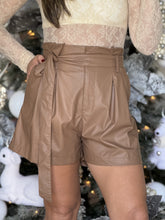 Load image into Gallery viewer, &quot;Nicole&quot; Faux Leather High Waisted Shorts
