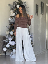 Load image into Gallery viewer, &quot;Genesis&quot; Rhinestone Long Sleeve Off Shoulder Top
