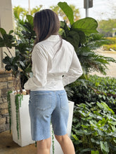 Load image into Gallery viewer, &quot;Julie&quot; High Waisted Denim Bermudas
