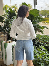Load image into Gallery viewer, &quot;Julie&quot; High Waisted Denim Bermudas
