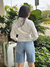 Load image into Gallery viewer, &quot;Julie&quot; High Waisted Denim Bermudas
