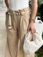 Load image into Gallery viewer, &quot;Kali&quot; Lines Belted High Wasited Pants
