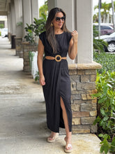 Load image into Gallery viewer, &quot;Eliana&quot; Sleeveless Cut Out Midi Dress
