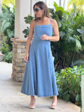 Load image into Gallery viewer, &quot;Eliane&quot; Denim Sleeveless Midi Dress
