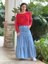 Load image into Gallery viewer, &quot;Sussie&quot;  High Waisted Denim Skirt
