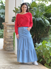 Load image into Gallery viewer, &quot;Sussie&quot;  High Waisted Denim Skirt
