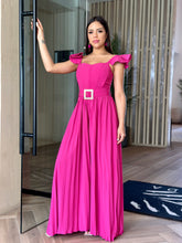 Load image into Gallery viewer, &quot;Cat&quot; Belted Sleeveless Pleated Jumpsuit
