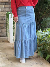 Load image into Gallery viewer, &quot;Sussie&quot;  High Waisted Denim Skirt
