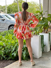 Load image into Gallery viewer, &quot;Cleo&quot; Colorful Satin Long Sleeve Romper
