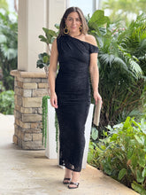 Load image into Gallery viewer, &quot;Ginger&quot; One Shoulder Lace Maxi Dress
