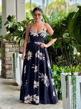 Load image into Gallery viewer, &quot;Catalina&quot; Tropical Print Self Tie Cami Maxi Dress
