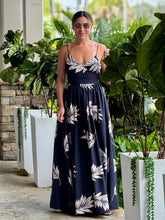 Load image into Gallery viewer, &quot;Catalina&quot; Tropical Print Self Tie Cami Maxi Dress
