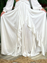 Load image into Gallery viewer, “Francesca” Satin Long Sleeve With Ruffes Maxi Dress

