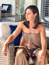 Load image into Gallery viewer, &quot;Macarena&quot; Strapless Wide Leg Jumpsuit

