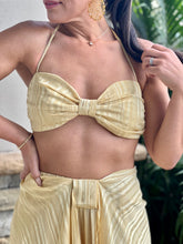 Load image into Gallery viewer, &quot;Buzios&quot; Metallic Solid Skirt Drape Set
