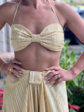 Load image into Gallery viewer, &quot;Buzios&quot; Metallic Solid Skirt Drape Set
