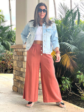 Load image into Gallery viewer, &quot;Sara&quot; Linen Elastic Waist Pants Pants
